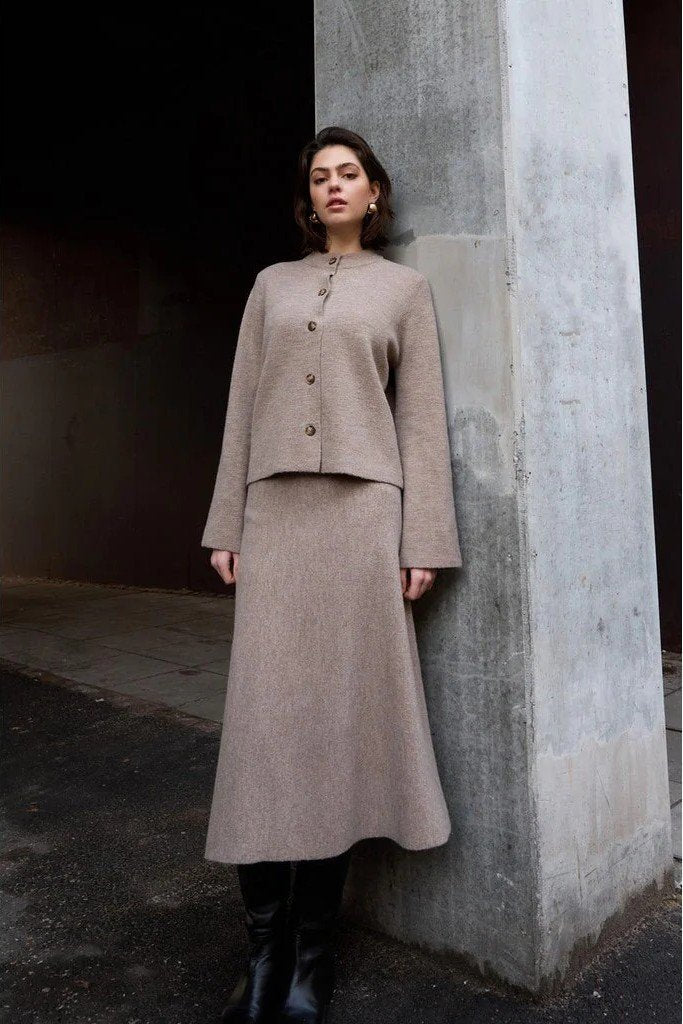 PBO Mantra knit skirt - Sand melange PBO