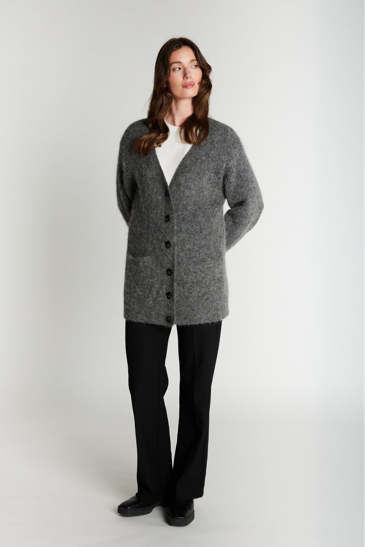 RDFVivi knit cardigan - Dark Rock