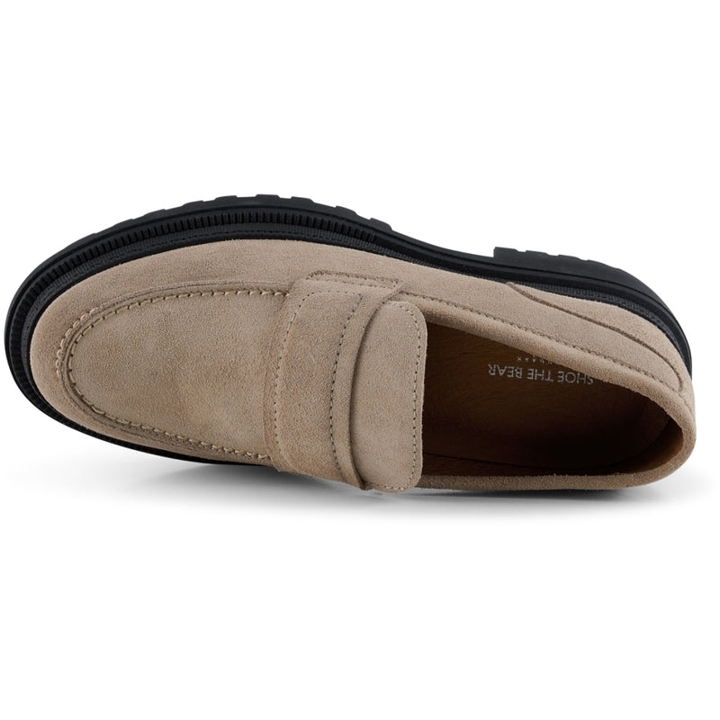 Iona Saddle Loafer Suede (taupe)