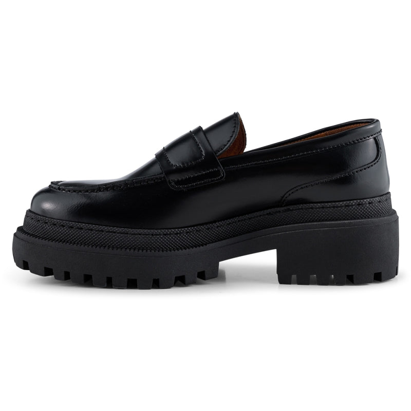 Iona Saddle Loafer Leather (black)