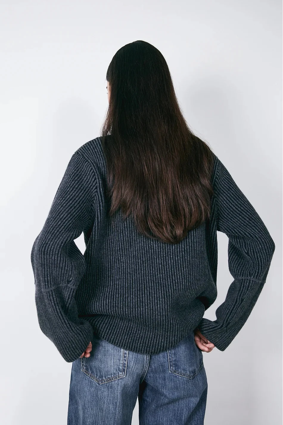 Seven Wmn Wool - Black Melange
