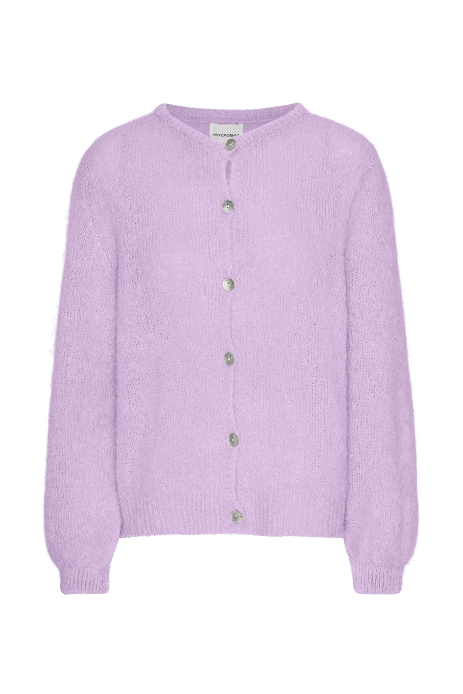 Susan Alpaca Cardigan Light Lilac Americandreams