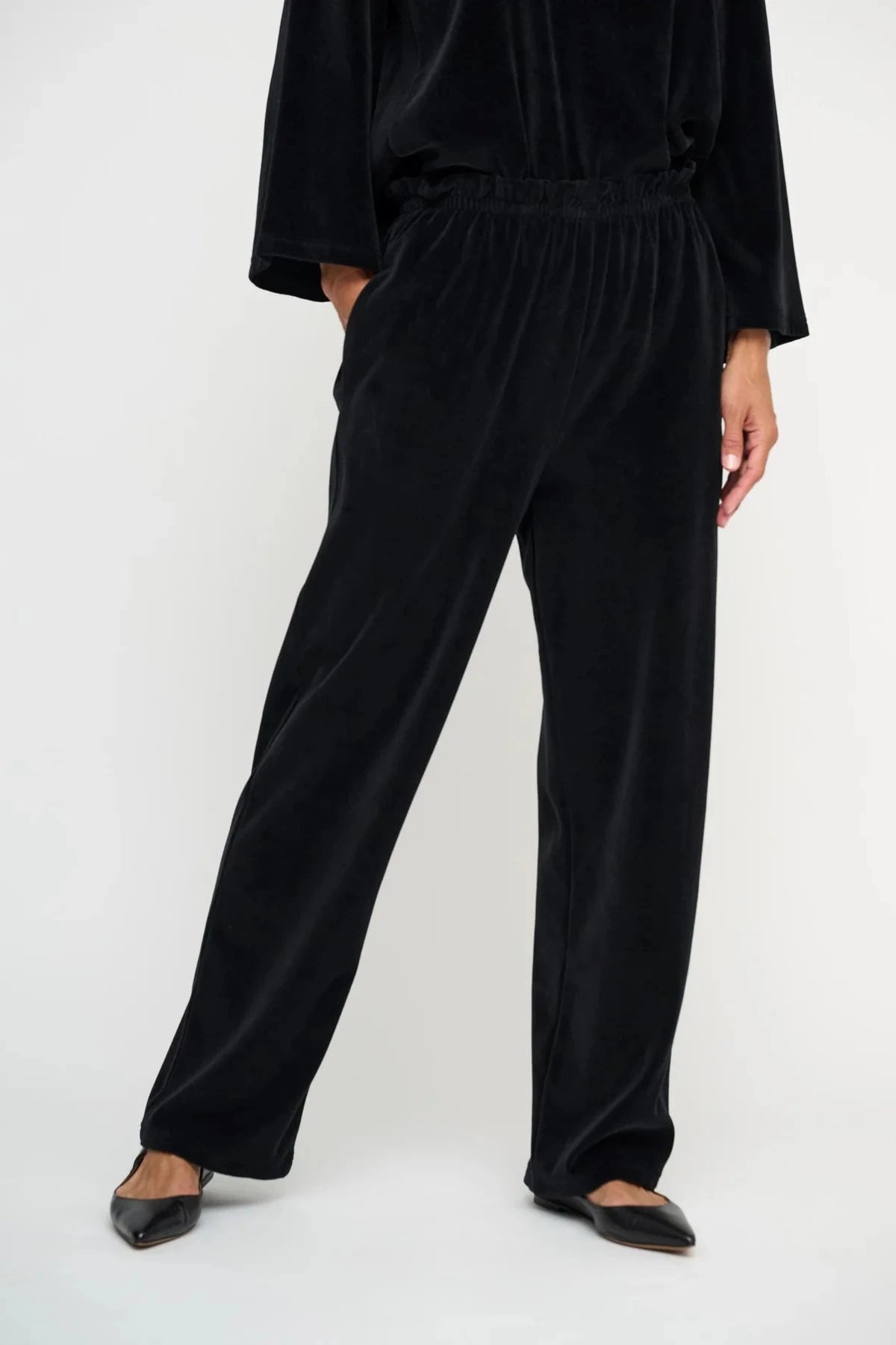 Aurora Pants Velvet - Black moshi moshi mind
