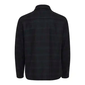 CFJEUX Checked Shacket - Dark Navy
