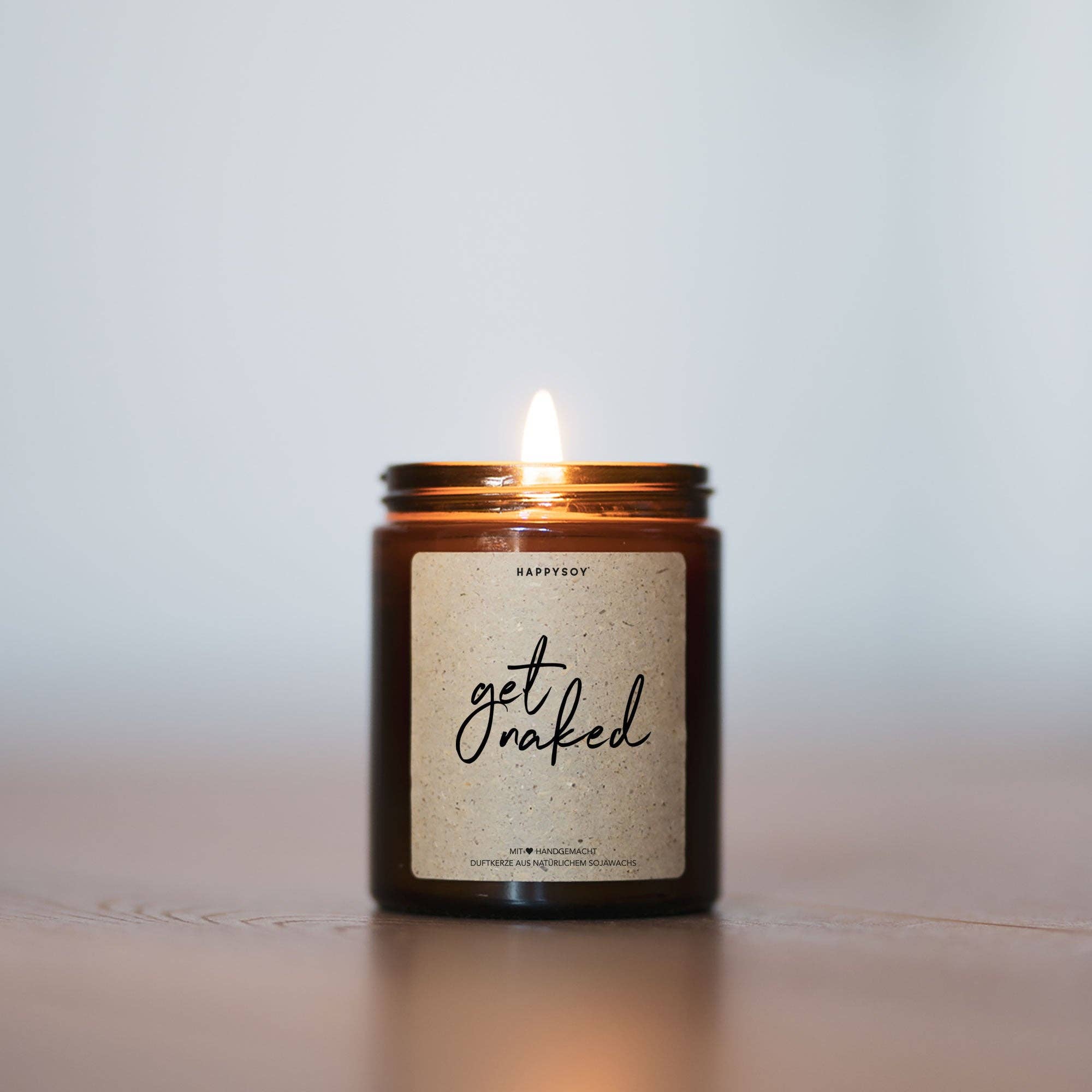 Scented candle | get naked. Happysoy