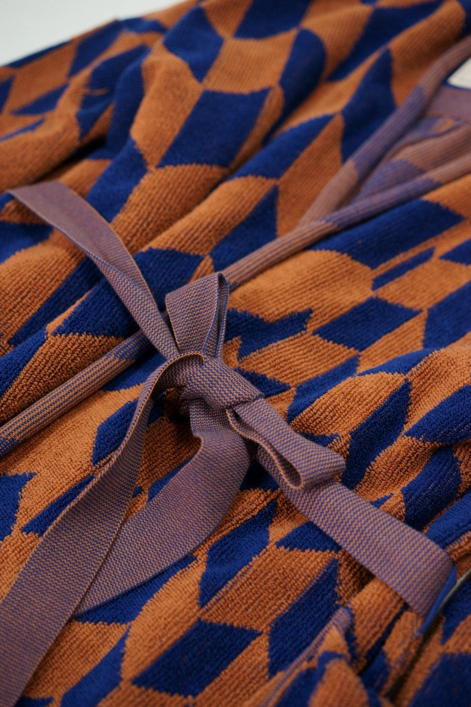 Robe | Azure & Chestnut | Arrow Tail towel.studio