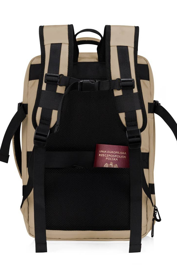 Travel Backpack: Taupe James Hawk