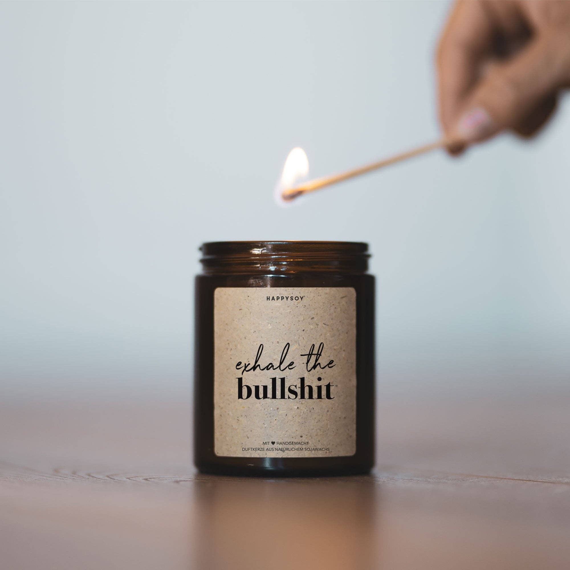 Scented candle | Exhale the bullshitt Happysoy