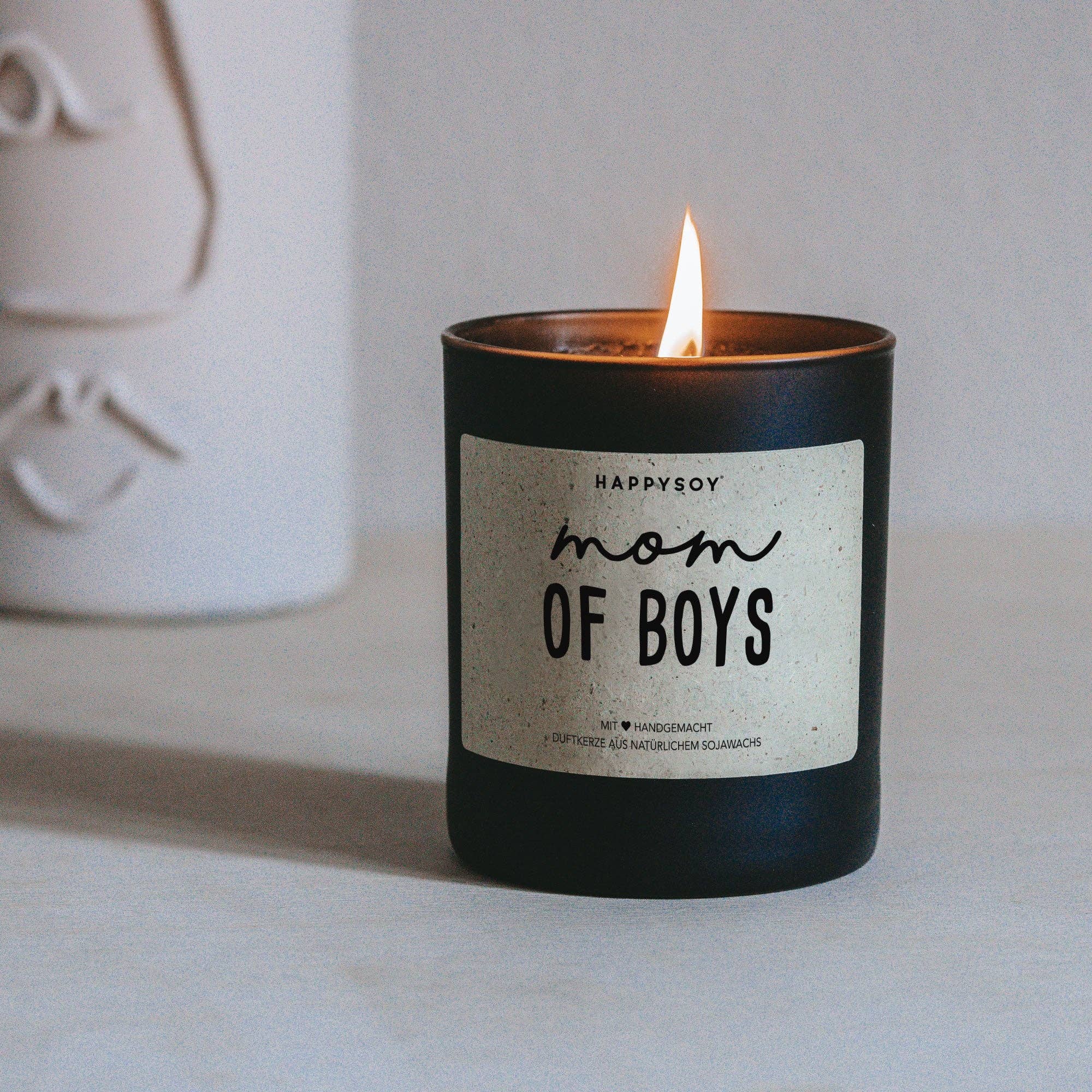 Scented candle | Mom of boys Happysoy