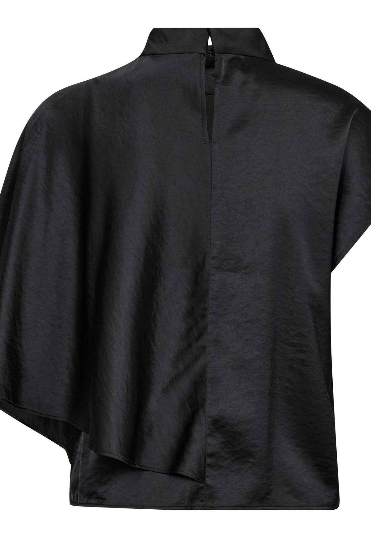 IdunCC Cape SS Blouse - Black