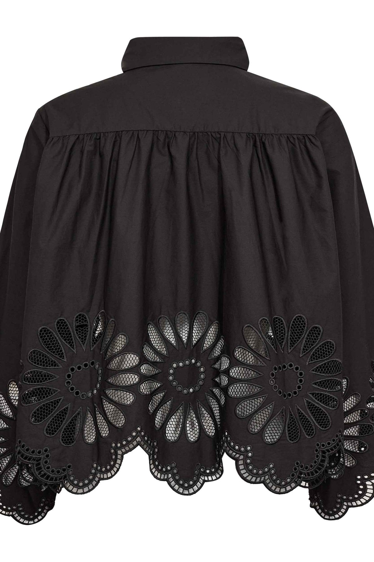 MeliseCC Emb. LS Shirt - Black