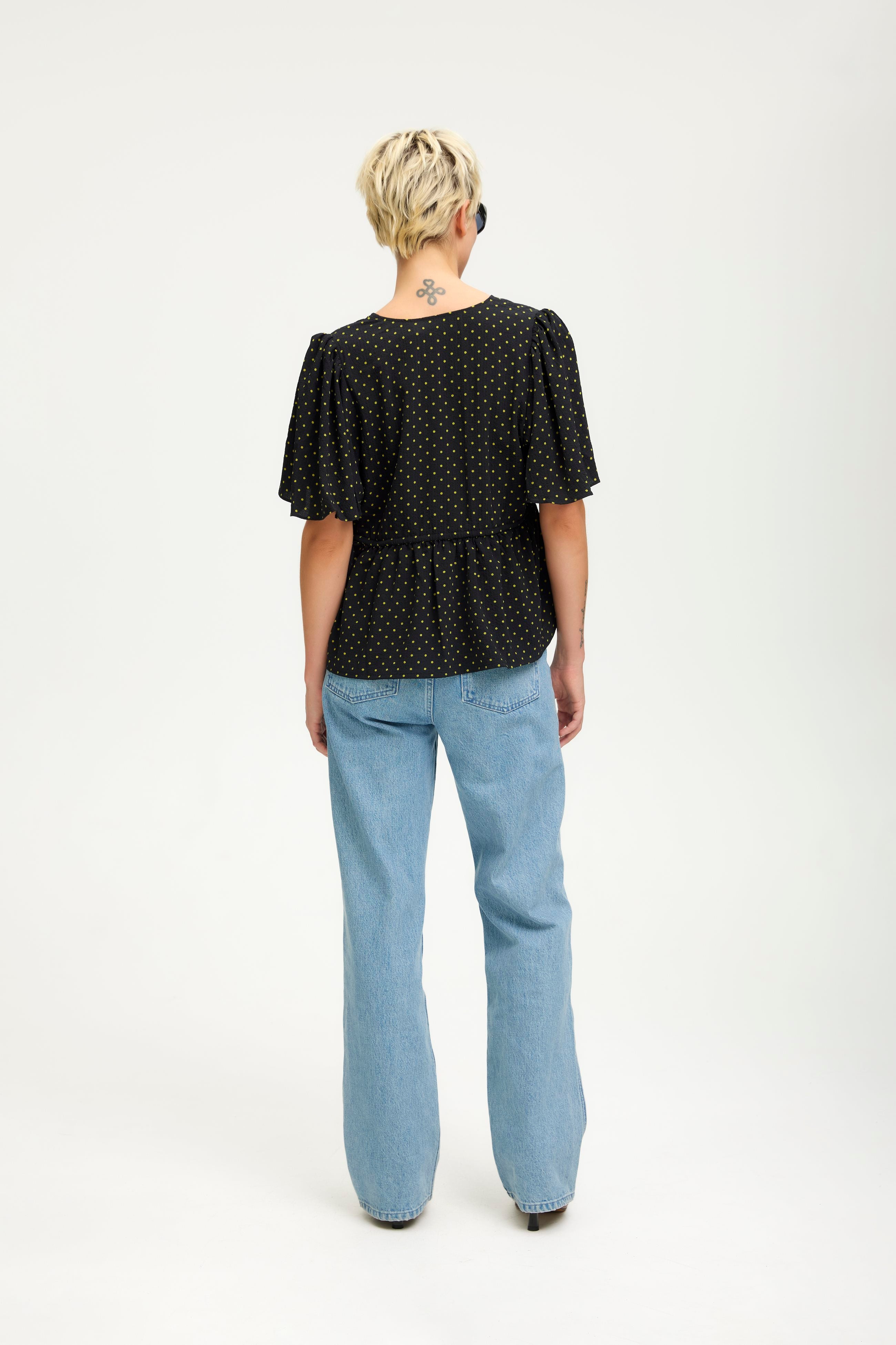 KatiaGZ P blouse (Split pea dot) Gestuz