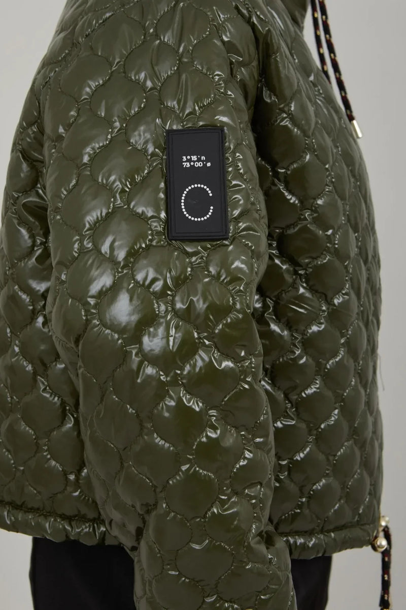 Quilted Jacket Fall Leaves