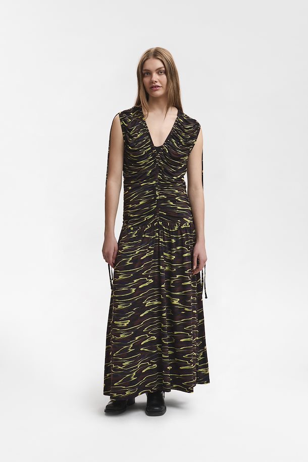 Shevy Long Dress Yellow Gestuz