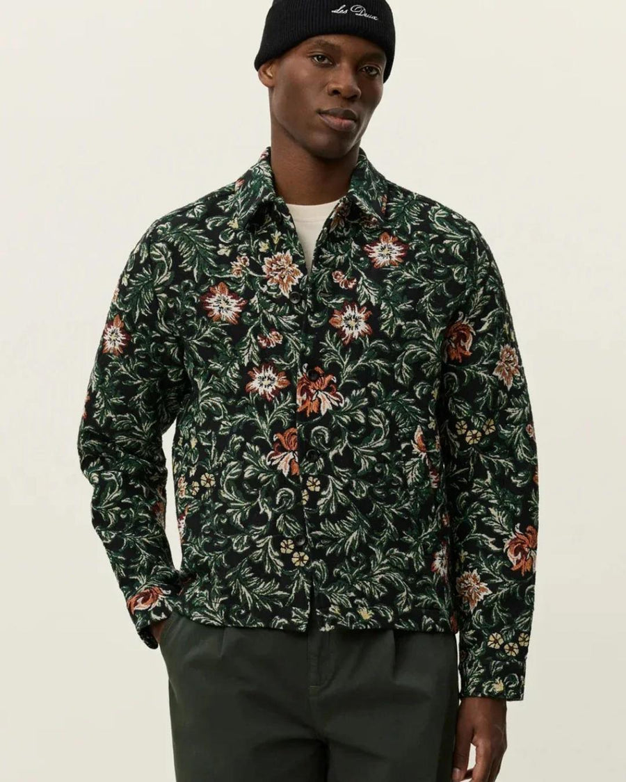 Jaiden Flower Jacquard Overshirt Les Deux