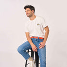 Solid elastic braided belt - Ercolano orange BILLYBELT