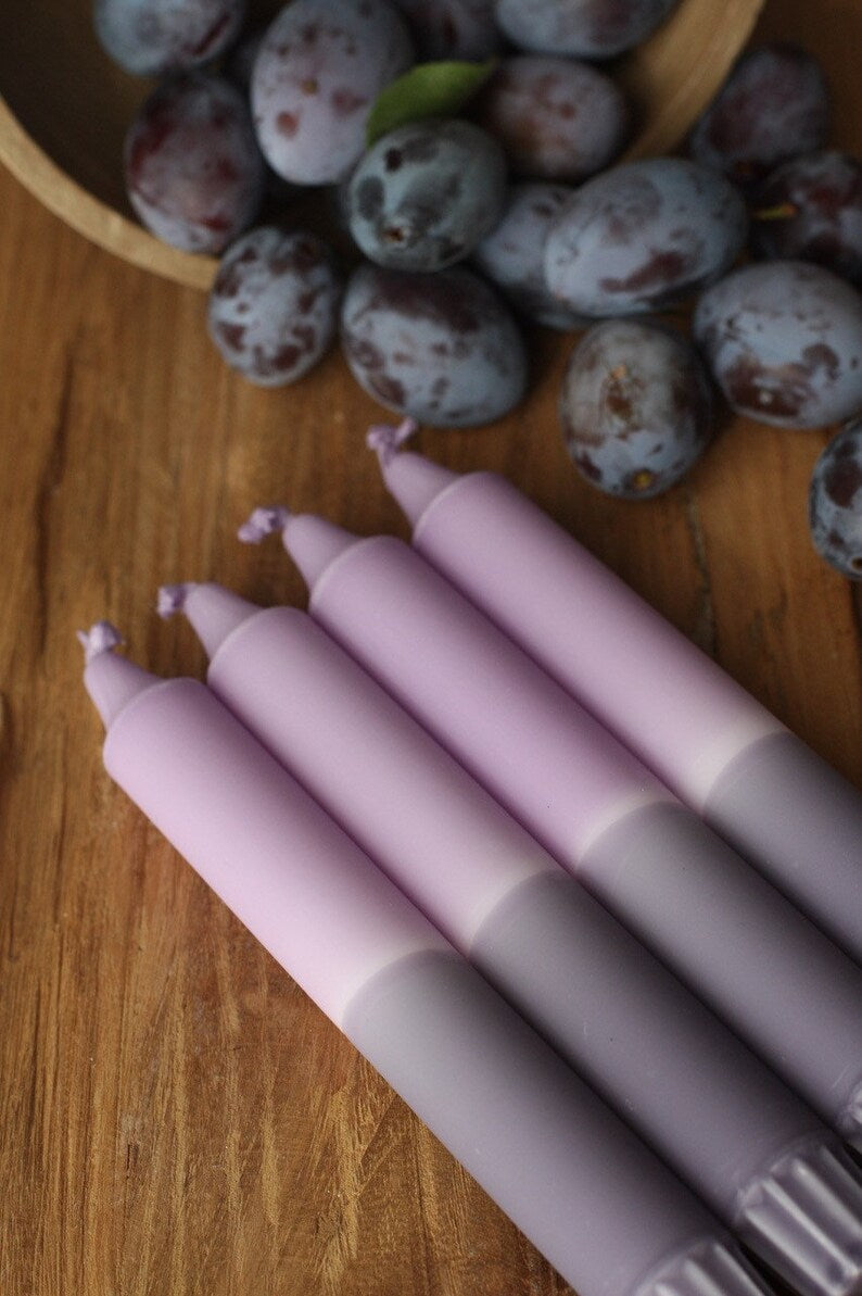 Dip Dye Candles * Plum * Miss Wildhorse