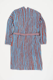 Knitted Bathrobe | Sky & Brick | Stripe