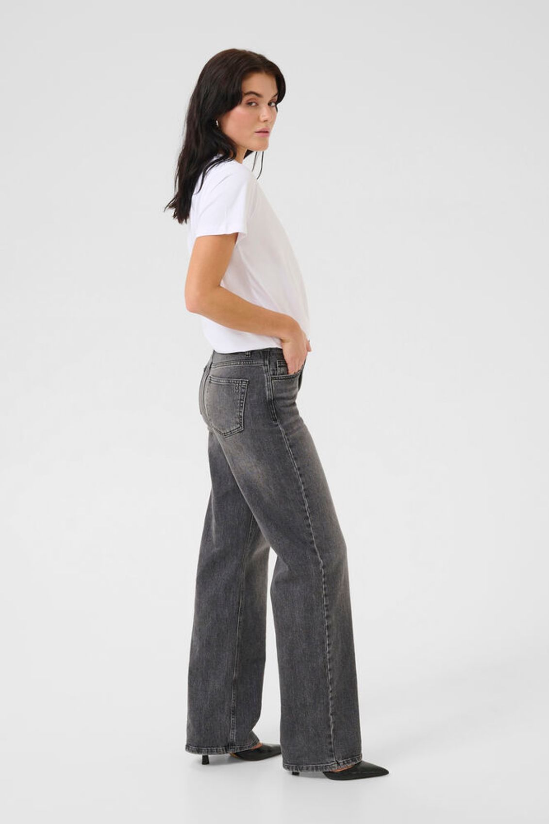 05 THE LOUIS HIGH WIDE Dark Grey Retro Wash My Essential Wardrobe