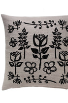 Magic Garden Cushion Cover, Black Pattern Miiko