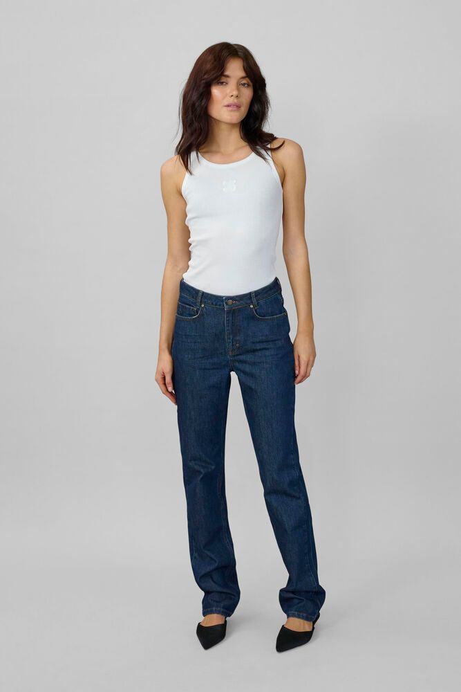 07 THE ISA 139 HIGH STRAIGHT dark blue un-washed My Essential Wardrobe