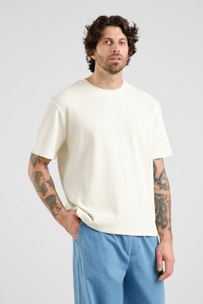 T-shirt Danviken Waffle Off-White Dedicated