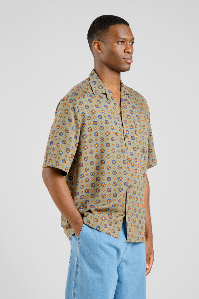 Shirt Marstrand Medallion Ditsy Green Dedicated
