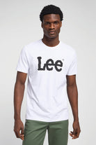 WOBBLY LOGO TEE WHITE Lee