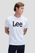WOBBLY LOGO TEE WHITE Lee