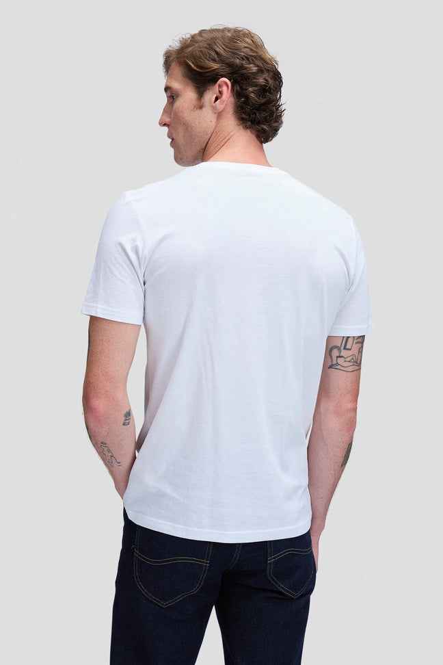 WOBBLY LOGO TEE WHITE Lee