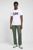 WOBBLY LOGO TEE WHITE Lee