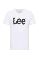 WOBBLY LOGO TEE WHITE Lee