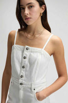 MAXI DENIM DRESS POWDER WHITE Lee