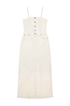 MAXI DENIM DRESS POWDER WHITE Lee