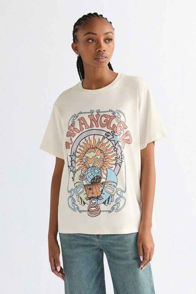 GIRLFRIEND TEE WORN WHITE Wrangler