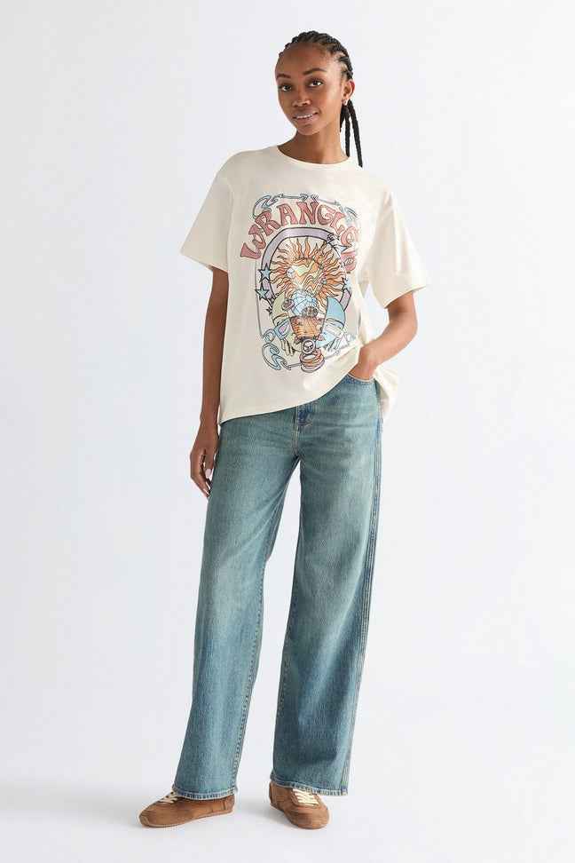 GIRLFRIEND TEE WORN WHITE Wrangler