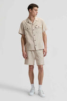 SS UTILITY CAMP SHIRT WHEAT Lee