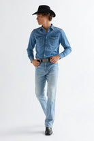 WESTERN SHIRT MID LIGHT WASH Wrangler