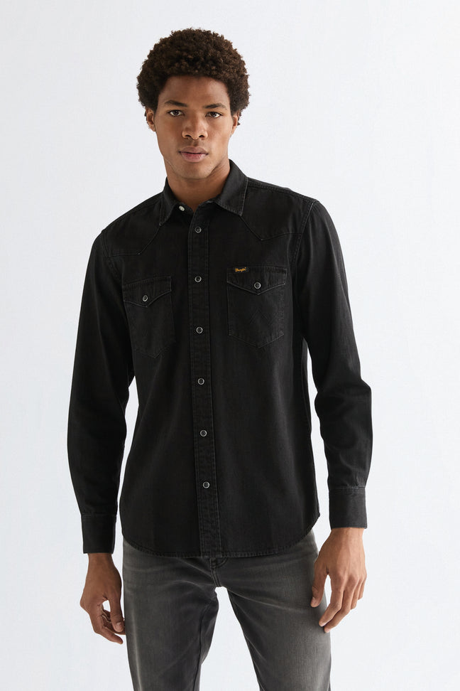 WESTERN SHIRT RINSE BLACK Wrangler