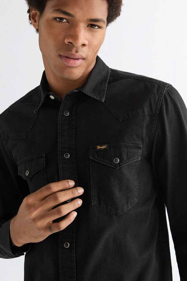 WESTERN SHIRT RINSE BLACK Wrangler