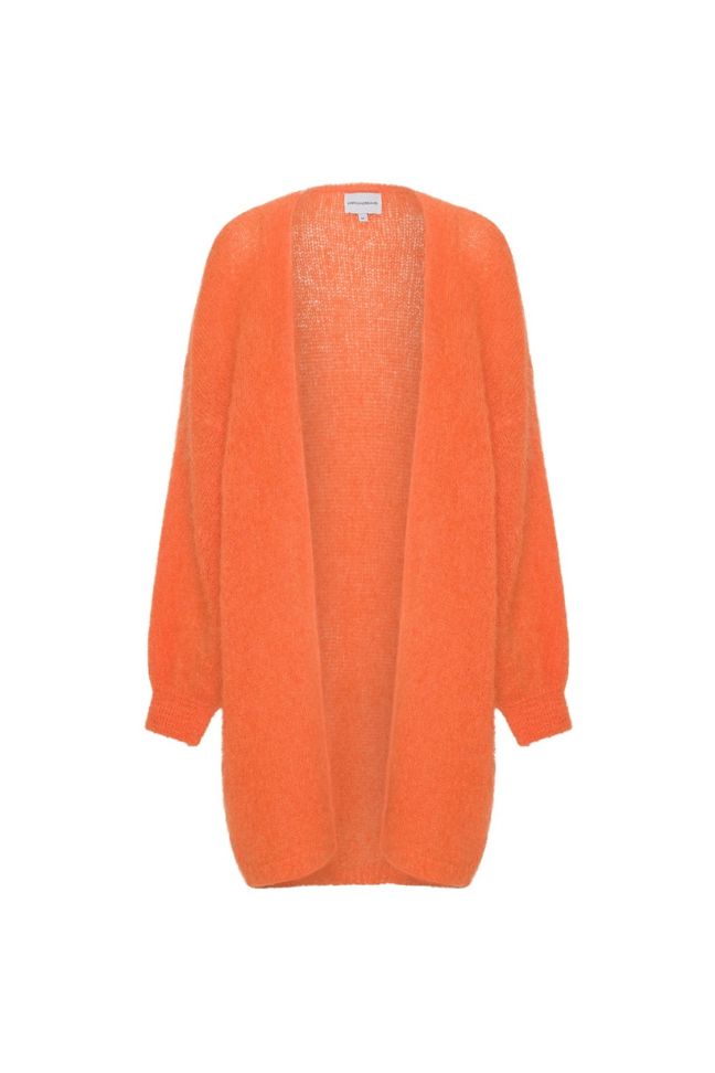 Lee Midi Cardigan Orange