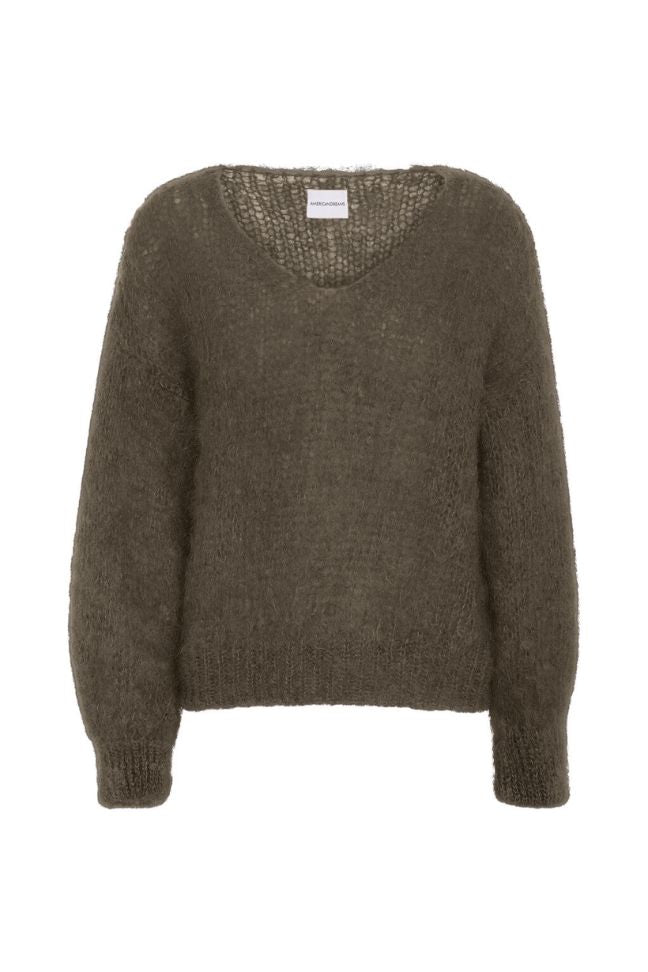 Milana LS Mohair Knit (Dark Taupe)