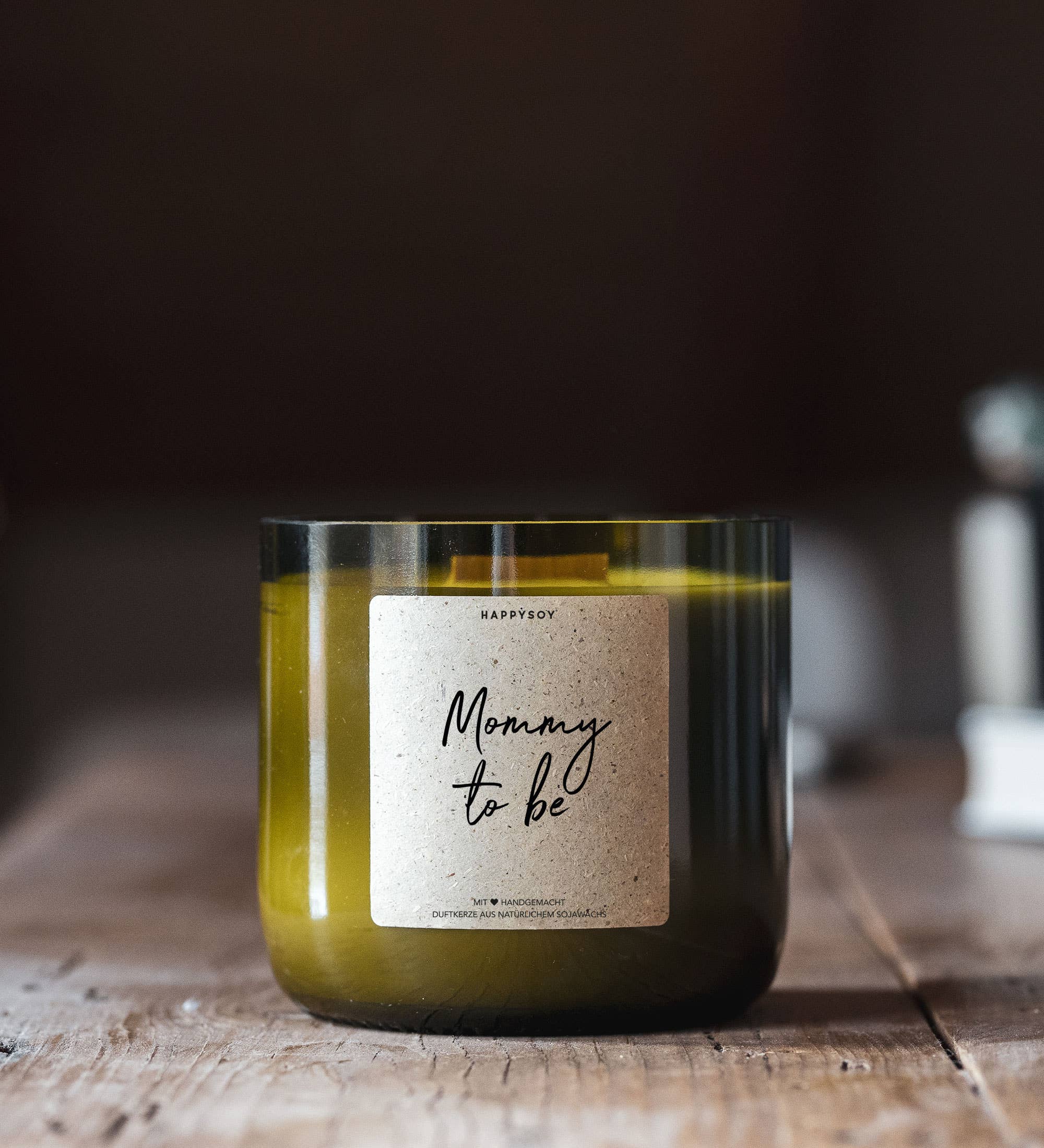 Scented candle | Mommy To Be! | From wine bottle Happysoy