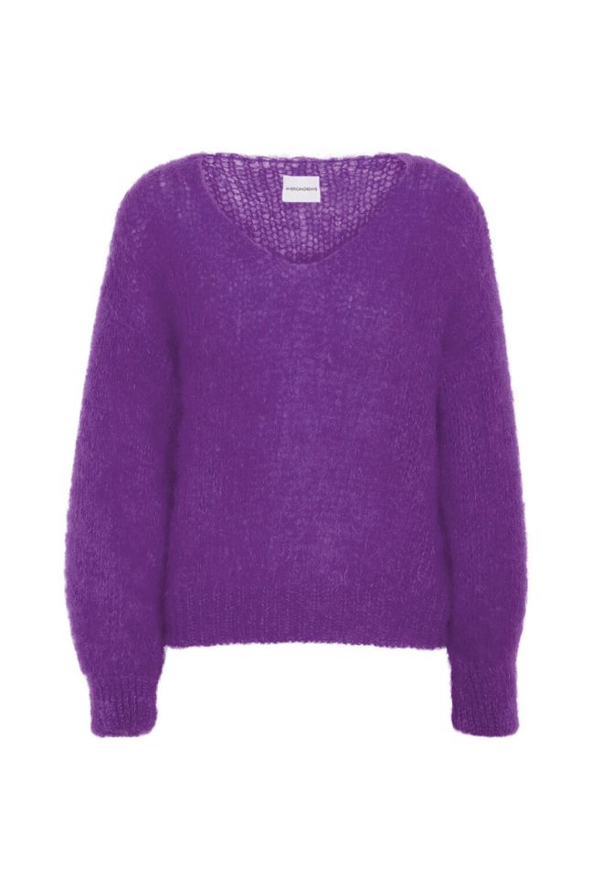 Milana LS Mohair Knit (Deep purple)