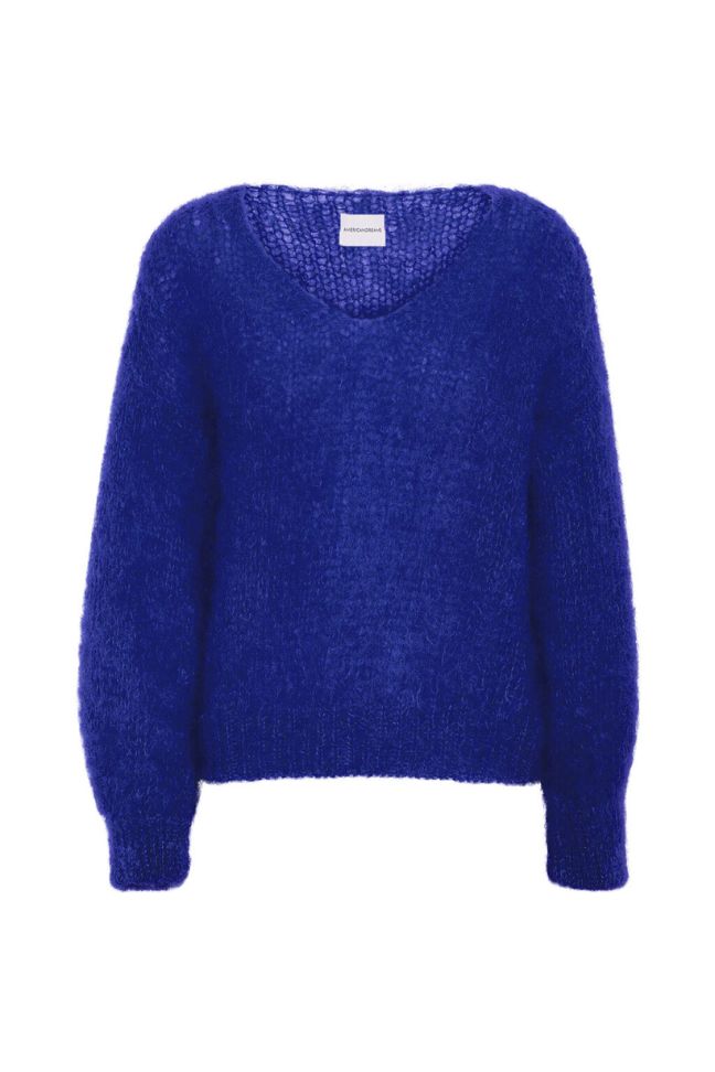 Milana LS Mohair Knit - Electric Blue Americandreams