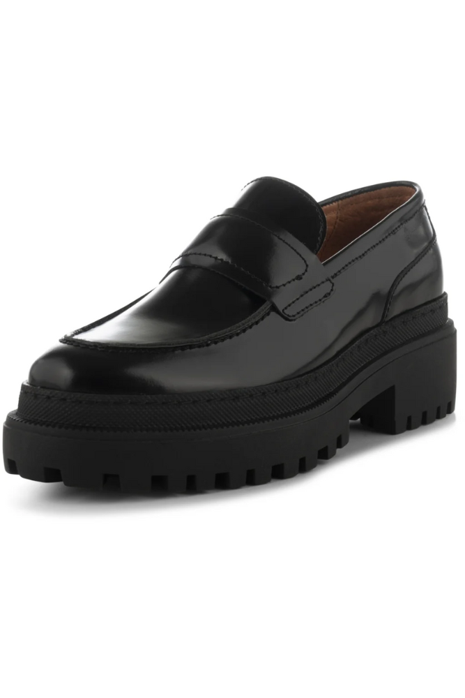 Iona Saddle Loafer Leather (black)