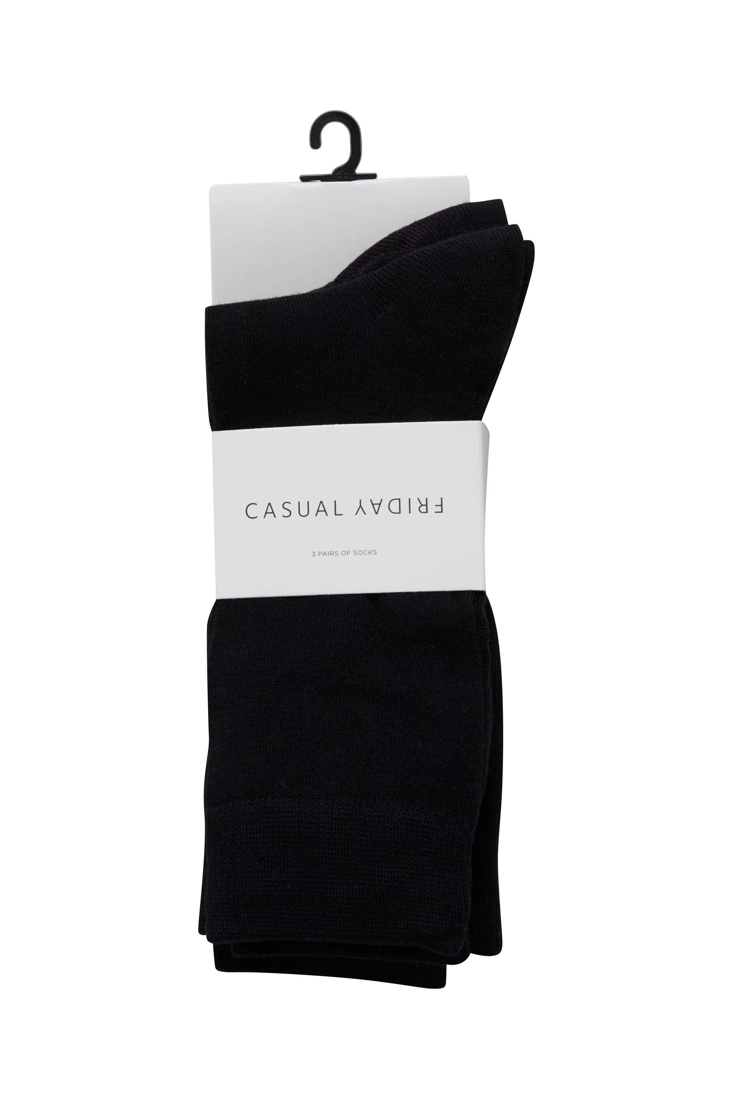 Nelson Bamboo 3-Pack Socks - Black Casual Friday