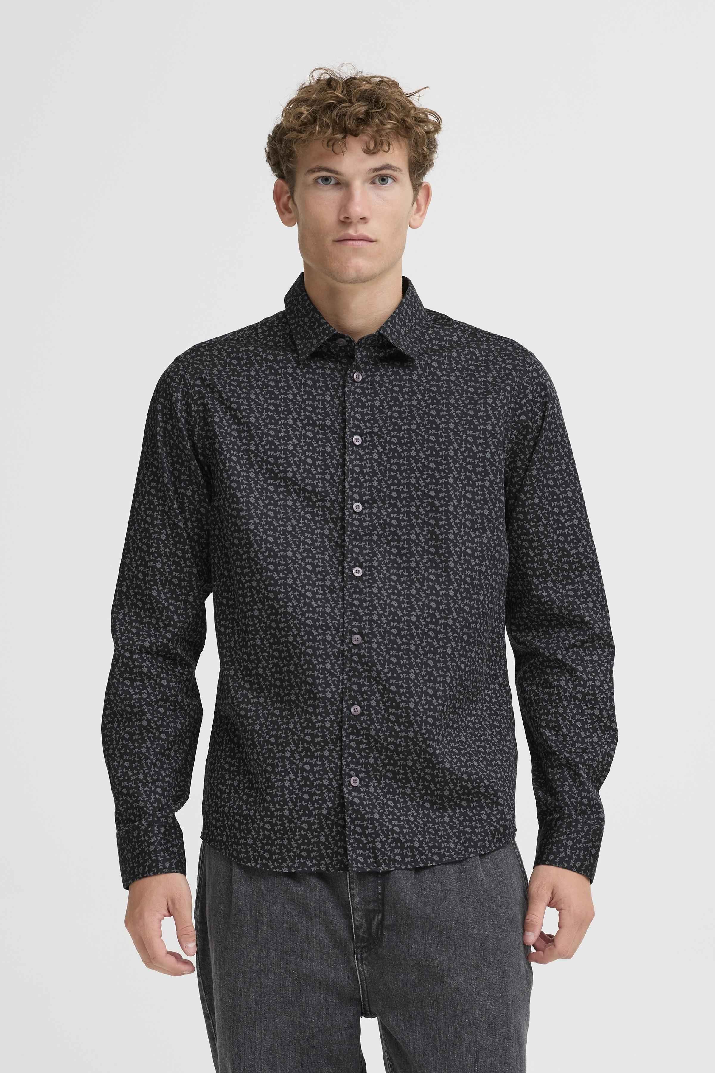 Tauson AOP Shirt - Black Casual Friday