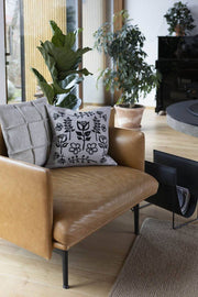 Magic Garden Cushion Cover, Black Pattern Miiko