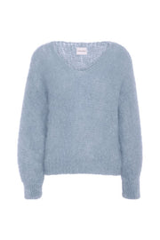 Milana LS Mohair Knit - Light Blue Americandreams